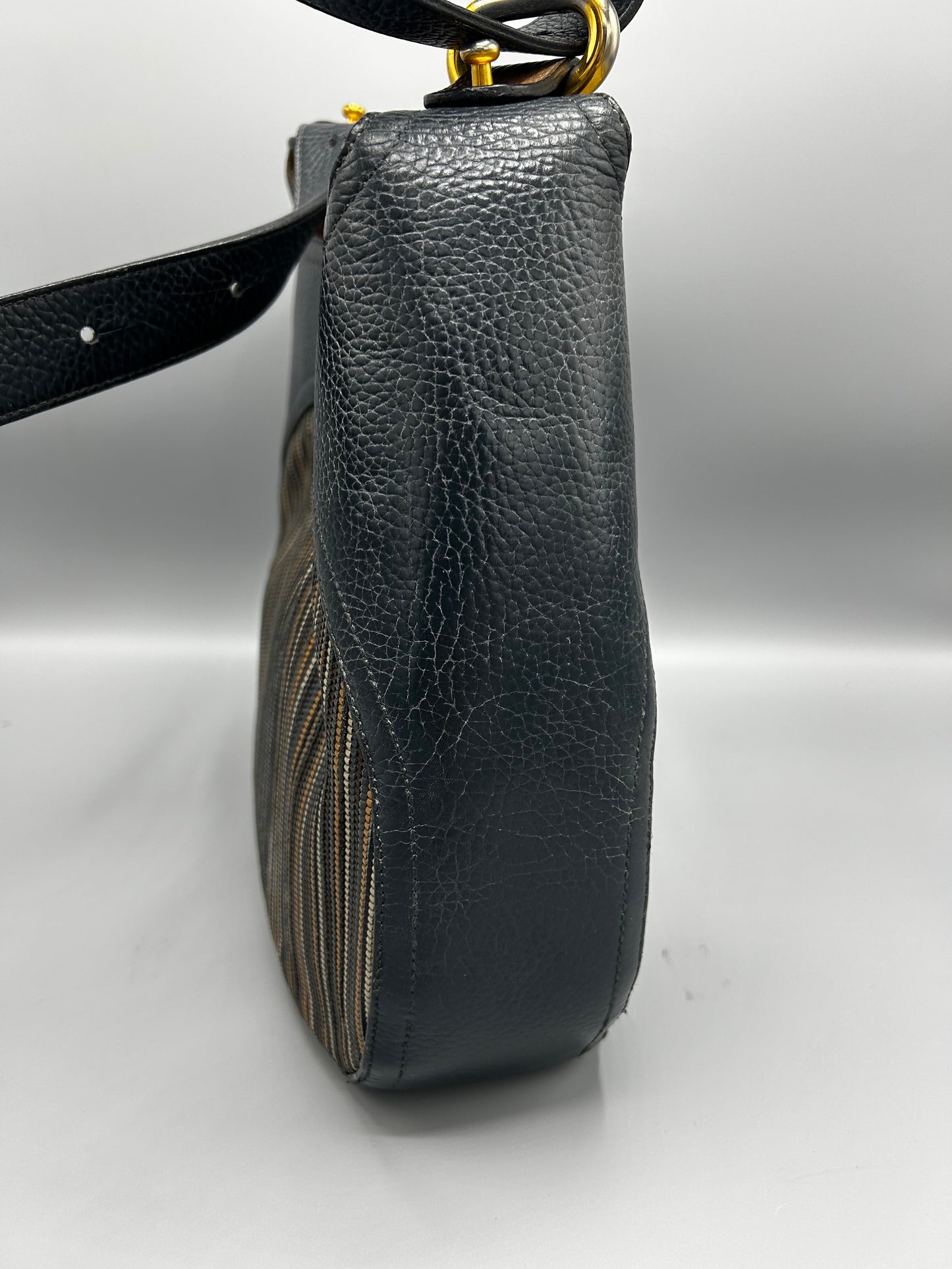 Delvaux Souverain Toile De Cuir