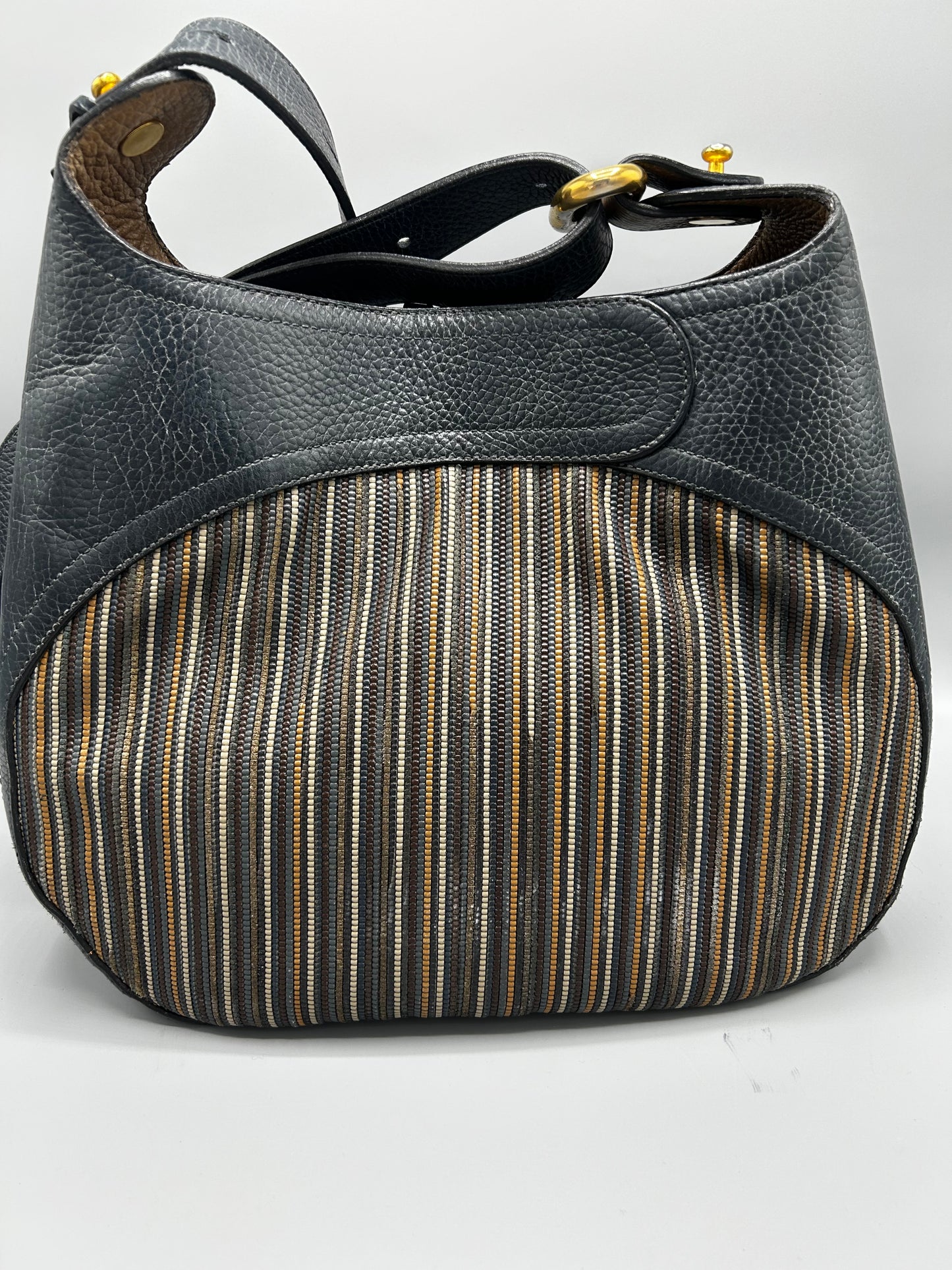 Delvaux Souverain Toile De Cuir