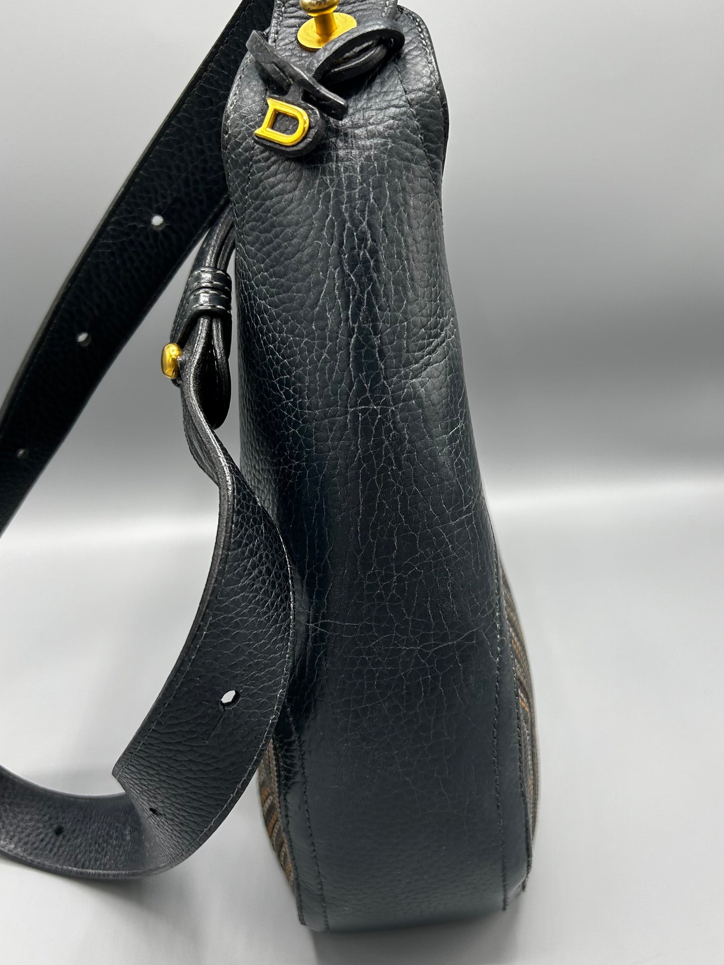 Delvaux Souverain Toile De Cuir