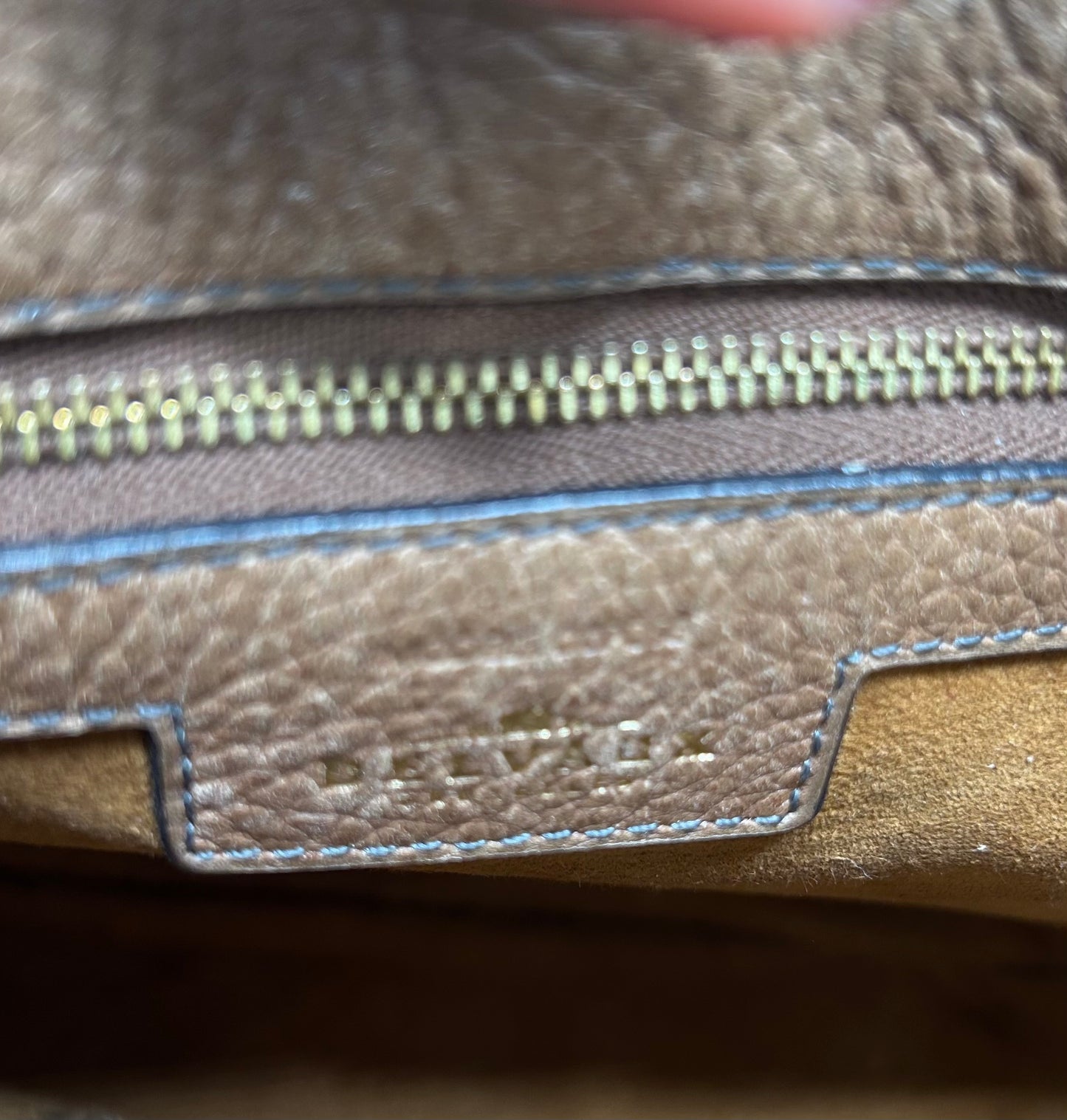 Delvaux Souverain Toile De Cuir